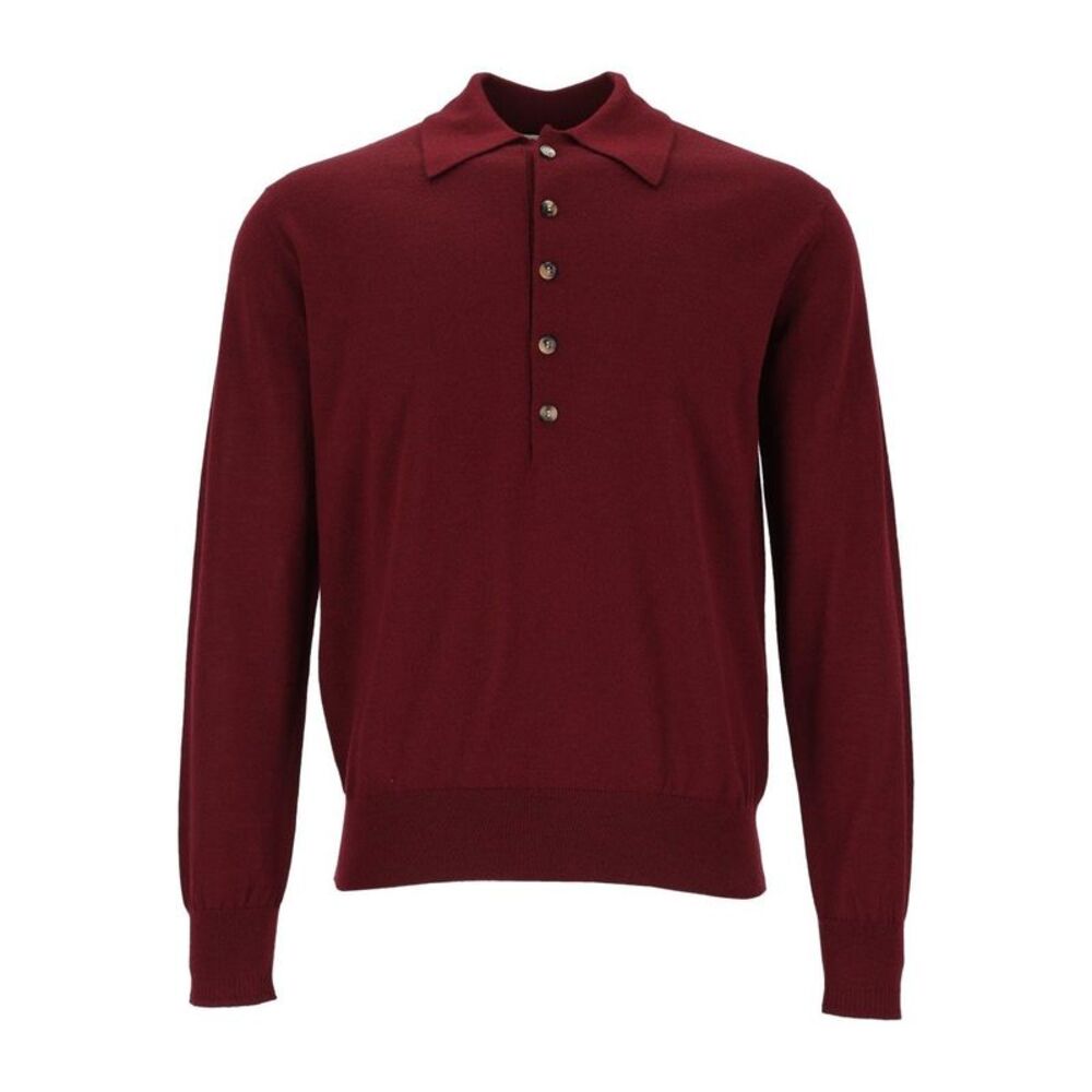 Dries Van Noten Men Muano Wool Polo Shirt